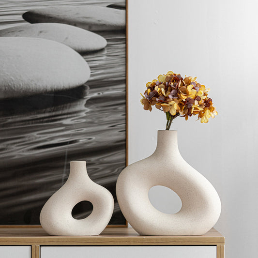Yum™ Vaso in Ceramica Ornamentale - Stile Bucato