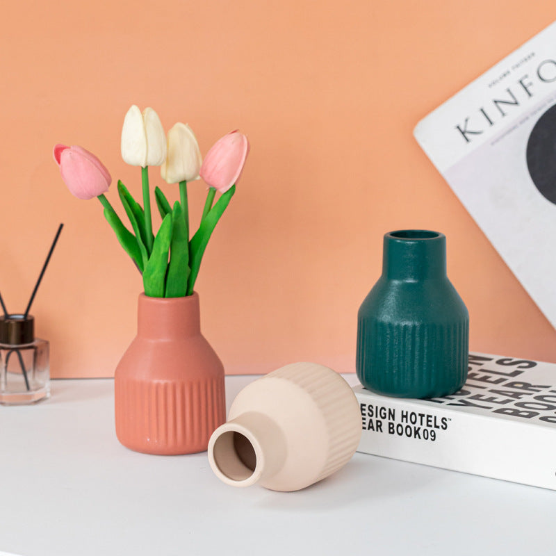 Yum™ Vaso in Ceramica Ornamentale - Stile Bottiglia